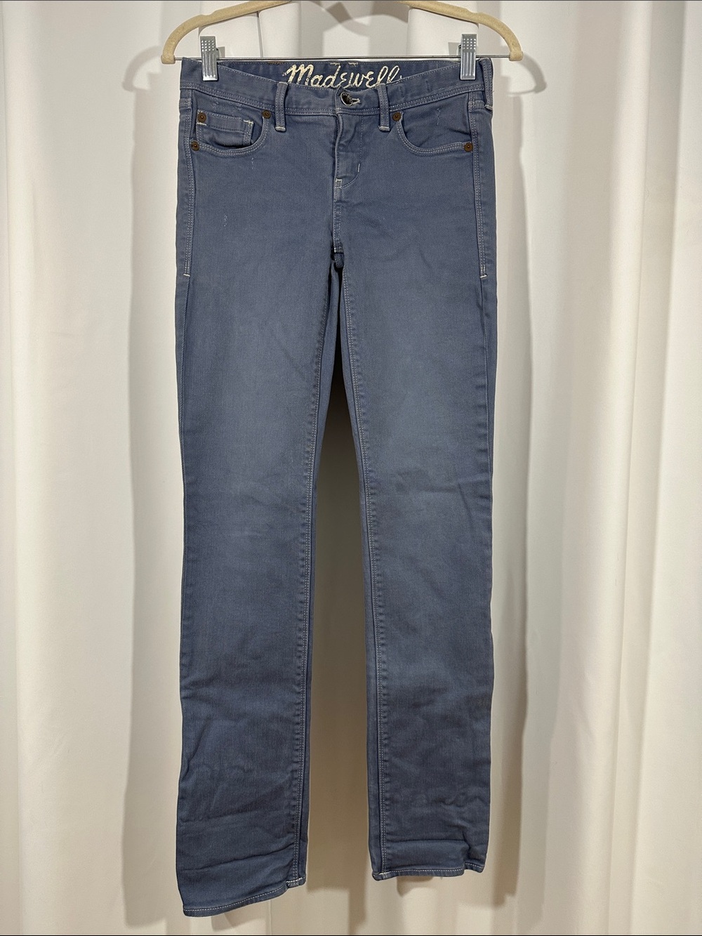 Madewell Skinny Jeans Size 25x32 Gray Stretch Denim Women's
